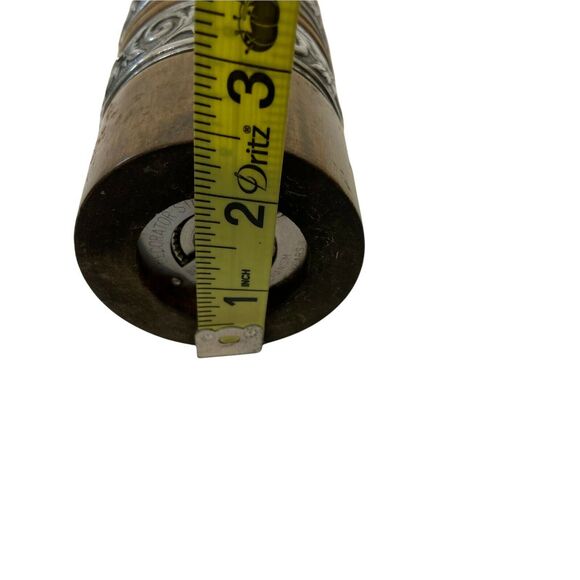 Pepper Mill Grinder 10" Vintage International Silver Plated Wooden Decorator - Picture 10 of 16